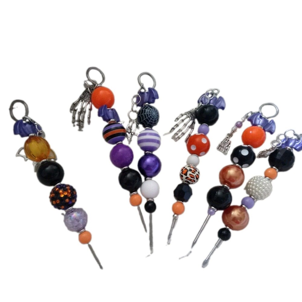 Beaded Pokey Tools Multi Colored Halloween Craft Weeding